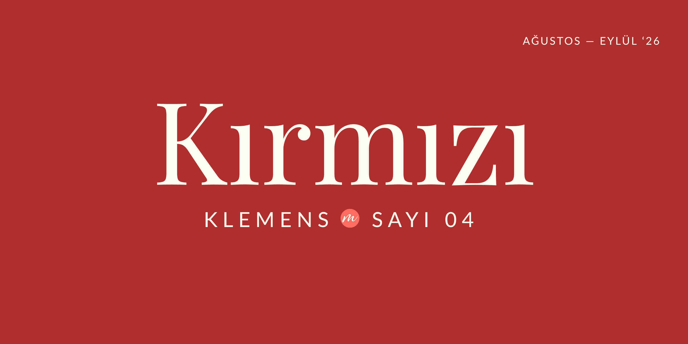 Kırmızı, Klemens Bülten Sayı 04 kapağı