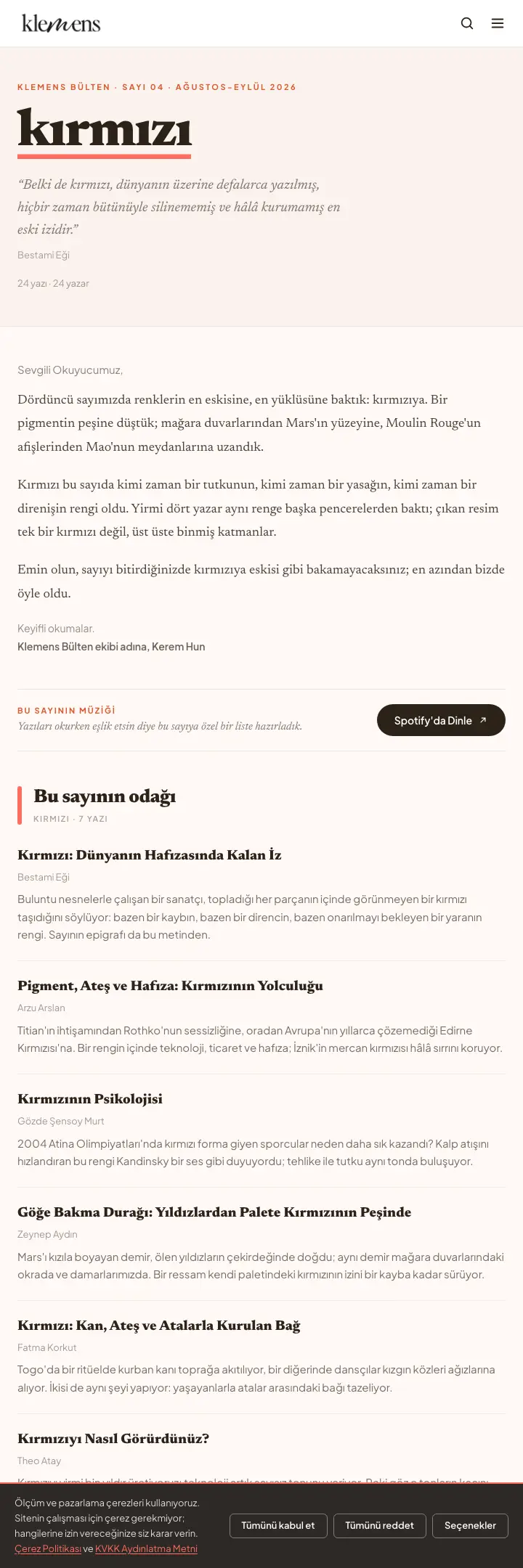 Kırmızı sayısının sayfa önizlemesi