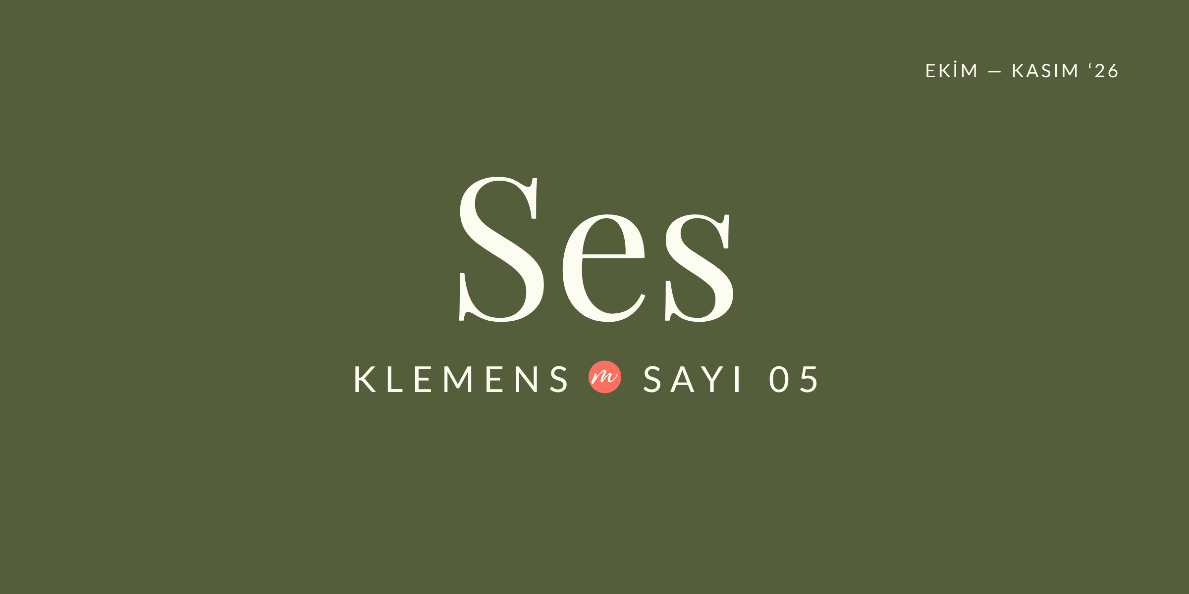 Ses, Klemens Bülten Sayı 05 kapağı