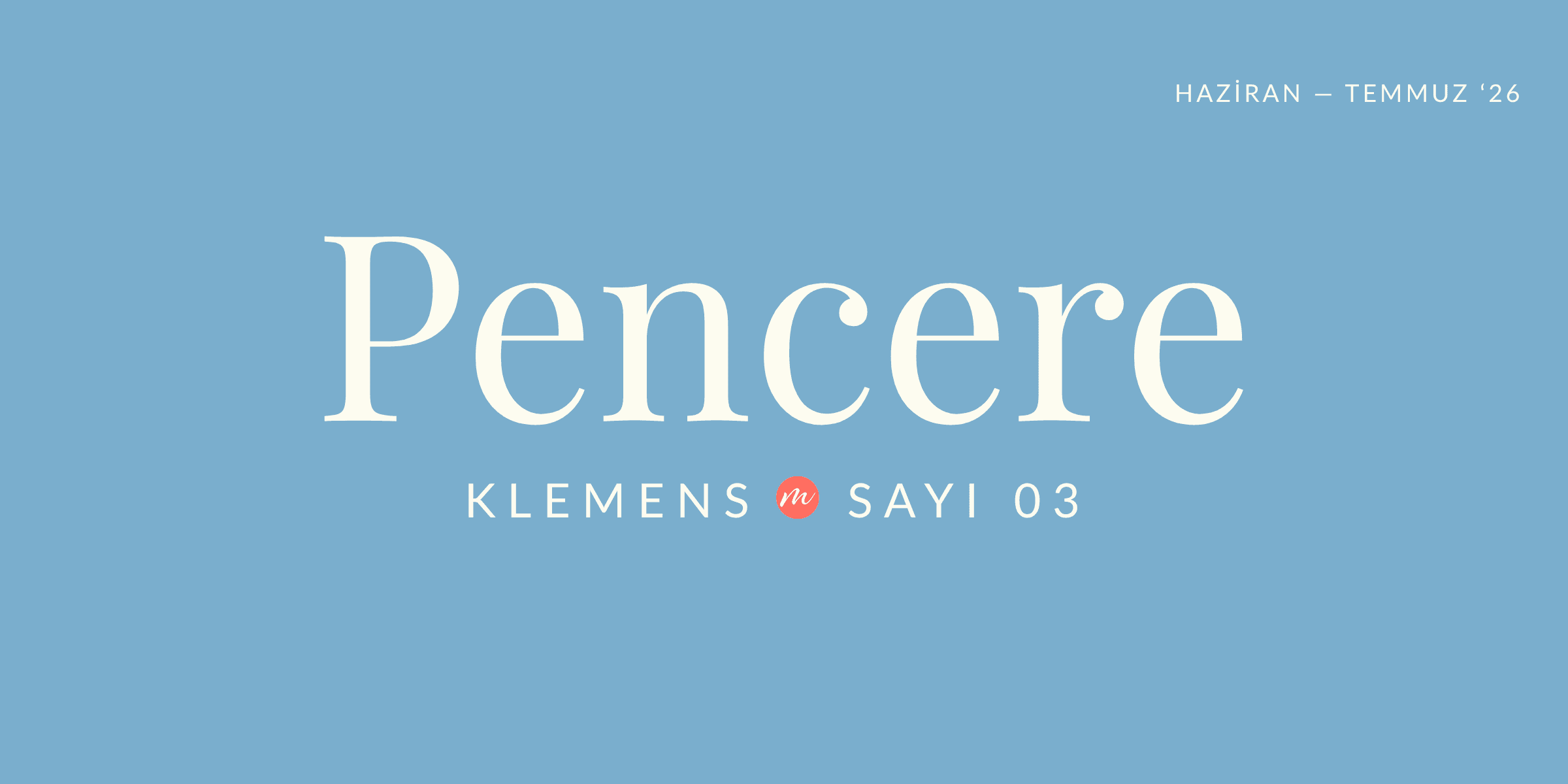Pencere, Klemens Bülten Sayı 03 afişi