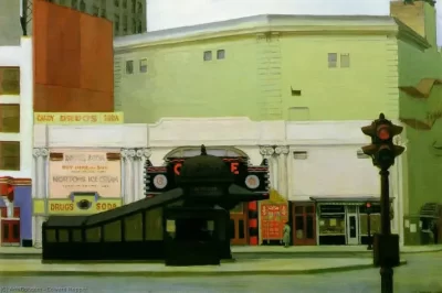 Edward Hopper The Circle Theatre Çember Tiyatrosu eseri modern kent ve yalnızlık